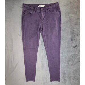 Levi Strauss & Co Womens Legging Skinny Jeans Purple Mid Rise Size 31 Stretch